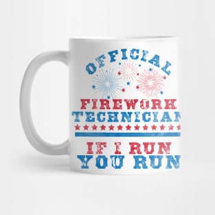 Official Firework Technician 4th of July Independence Day Mug